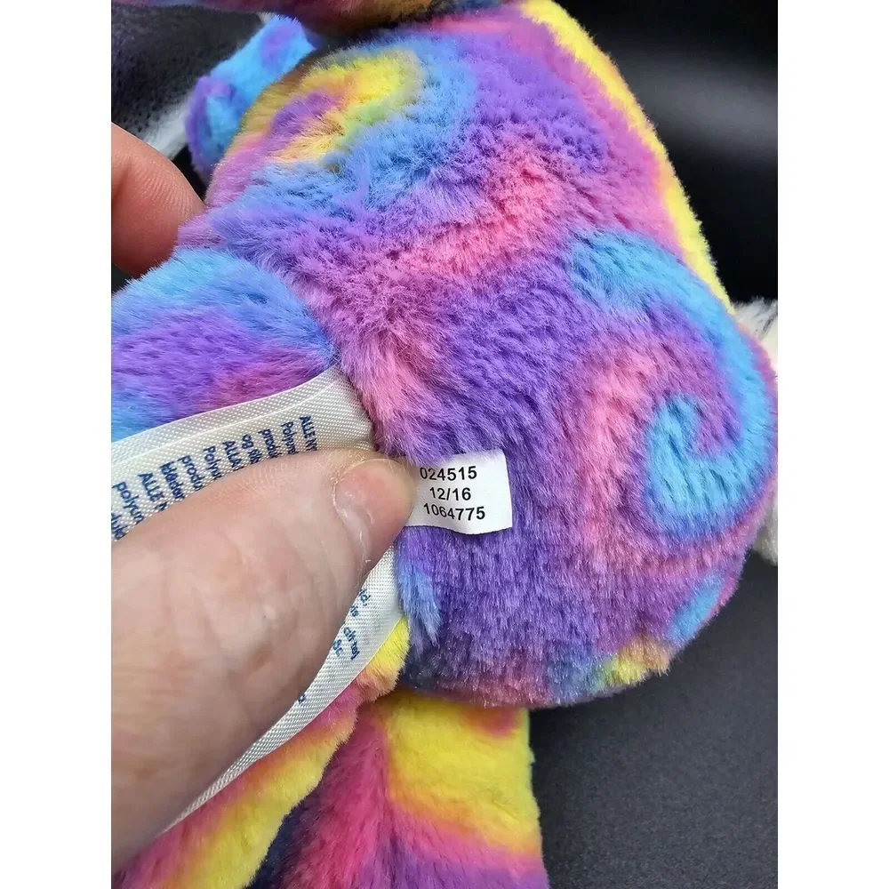 Build A Bear 2016 Tye Dye Bunny‎ Plush Easter Birthday Holiday Floppy Ears